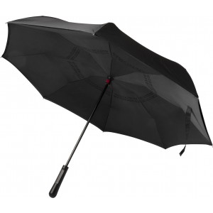 Pongee umbrella Constance, black (Umbrellas)