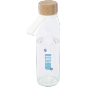 Porto 500 ml glass water bottle with silicone handle and bam (Water bottles)