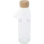 Porto 500 ml glass water bottle with silicone handle and bam