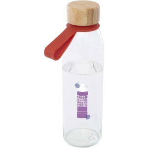 Porto 500 ml glass water bottle with silicone handle and bam (Water bottles)