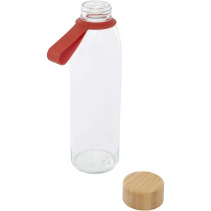 Porto 500 ml glass water bottle with silicone handle and bam (Water bottles)