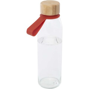Porto 500 ml glass water bottle with silicone handle and bam (Water bottles)