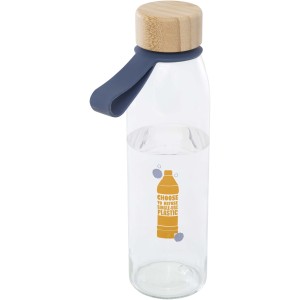 Porto 500 ml glass water bottle with silicone handle and bam (Water bottles)