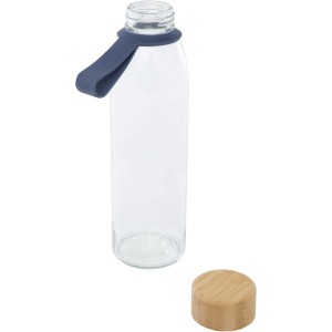 Porto 500 ml glass water bottle with silicone handle and bam (Water bottles)