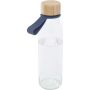 Porto 500 ml glass water bottle with silicone handle and bam