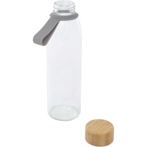 Porto 500 ml glass water bottle with silicone handle and bam (Water bottles)
