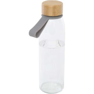 Porto 500 ml glass water bottle with silicone handle and bam (Water bottles)