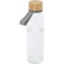 Porto 500 ml glass water bottle with silicone handle and bam