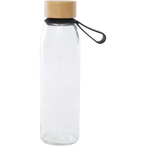 Porto 500 ml glass water bottle with silicone handle and bam (Water bottles)