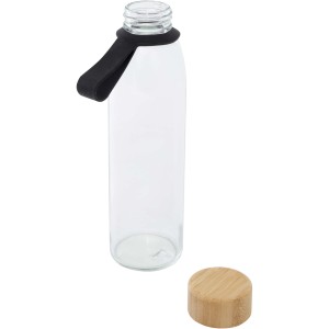 Porto 500 ml glass water bottle with silicone handle and bam (Water bottles)