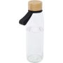 Porto 500 ml glass water bottle with silicone handle and bam