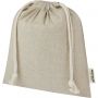 Pheebs 150 g/m2 GRS recycled cotton gift bag medium 1.5L, Heather natural