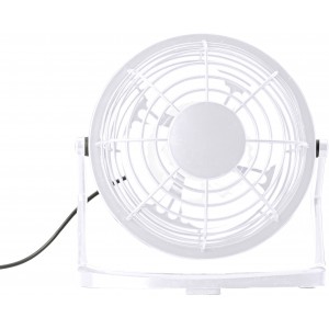 PP desk fan Preston, white (Office desk equipment)