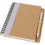 Priestly recycled notebook with pen, Lilac, Natural