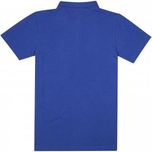 Primus short sleeve men's polo, Blue (Polo shirt, 90-100% cotton)