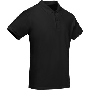 Prince short sleeve men's polo, Solid black (Polo shirt, 90-100% cotton)