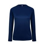 ProAct Ladies Long Sleeve Sports T-shirt, Navy, XS (PA444NV)