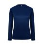 ProAct Ladies Long Sleeve Sports T-shirt, Navy, XS