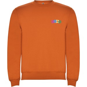 Clasica kids crewneck sweater, Orange (Pullovers)
