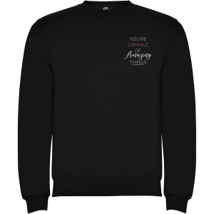 Clasica unisex crewneck sweater, Solid black (Pullovers)