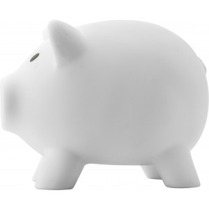 PVC piggy bank Roger, white (Games)