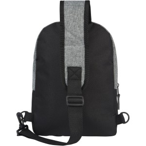 Reclaim GRS recycled two-tone sling 3.5L, Solid black, Heather grey (Shoulder bags)