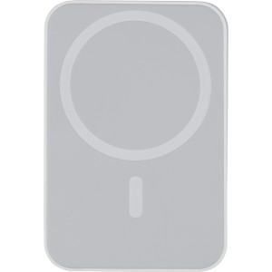 Recycled ABS wireless charger powerbank Miren, white