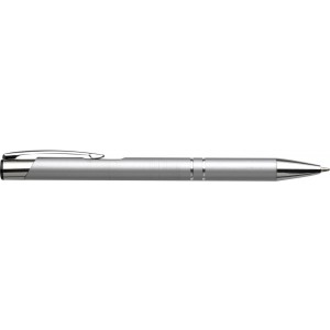 Recycled aluminium ballpen Kamari, silver (Metallic pen)