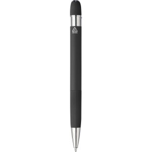 Recycled aluminium ballpen Mael, black (Metallic pen)