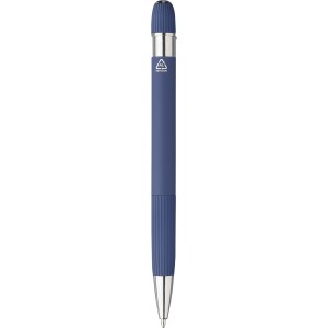 Recycled aluminium ballpen Mael, blue (Metallic pen)