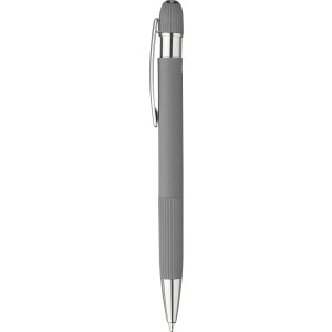 Recycled aluminium ballpen Mael, grey (Metallic pen)