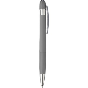 Recycled aluminium ballpen Mael, grey (Metallic pen)