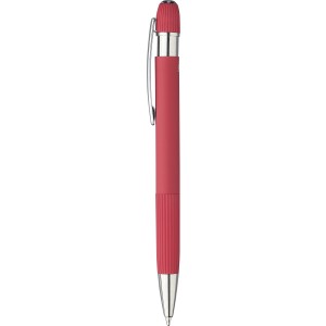 Recycled aluminium ballpen Mael, red (Metallic pen)
