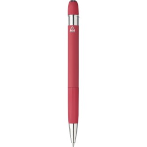 Recycled aluminium ballpen Mael, red (Metallic pen)