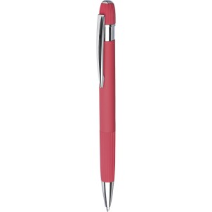 Recycled aluminium ballpen Mael, red (Metallic pen)