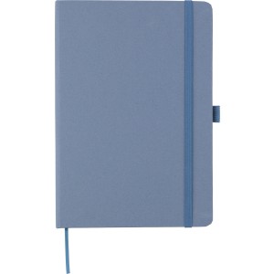 Recycled biowaste and carton notebook A5 Gertrud, blue (Notebooks)