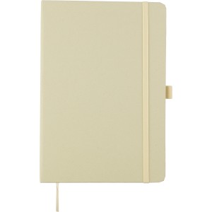 Recycled biowaste and carton notebook A5 Gertrud, light gree (Notebooks)