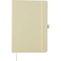 Recycled biowaste and carton notebook A5 Gertrud, light gree