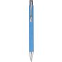 Recycled carton ballpen Debra, light blue