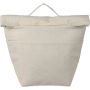 Recycled cotton (220 gsm) rolltop cooler bag Faith, khaki