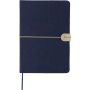 Recycled felt notebook (A5) Dario, blue