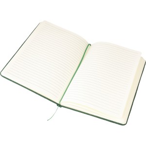 Recycled felt notebook (A5) Dario, green (Notebooks)
