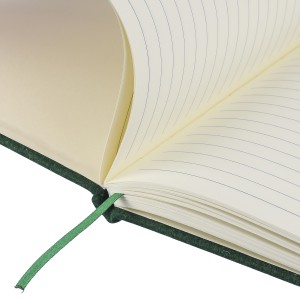 Recycled felt notebook (A5) Dario, green (Notebooks)