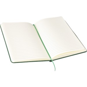 Recycled felt notebook (A5) Dario, green (Notebooks)