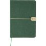 Recycled felt notebook (A5) Dario, green