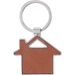 Recycled leather keychain Jim, brown (1172420-11)