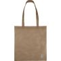 Recycled nonwoven (80 gsm) shopping bag Vian, brown