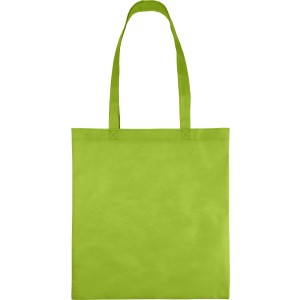 Recycled nonwoven (80 gsm) shopping bag Vian, lime (Shopping bags)