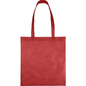 Recycled nonwoven (80 gsm) shopping bag Vian, red (Shopping bags)