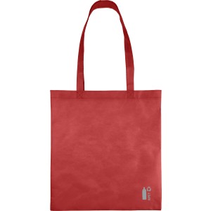 Recycled nonwoven (80 gsm) shopping bag Vian, red (Shopping bags)